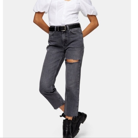 Top shop cropped straight leg jeans - Picture 1 of 5